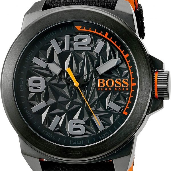 Hugo Boss Orange Mens Watch Classic Display Nylon Strap 1513343
