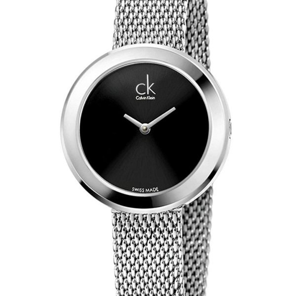 Calvin Klein Firm Quartz Black Dial Ladies Watch K3N23121