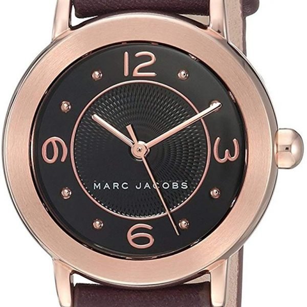 Marc Jacobs MJ1474 Ladies Riley Burgundy Leather Strap Watch