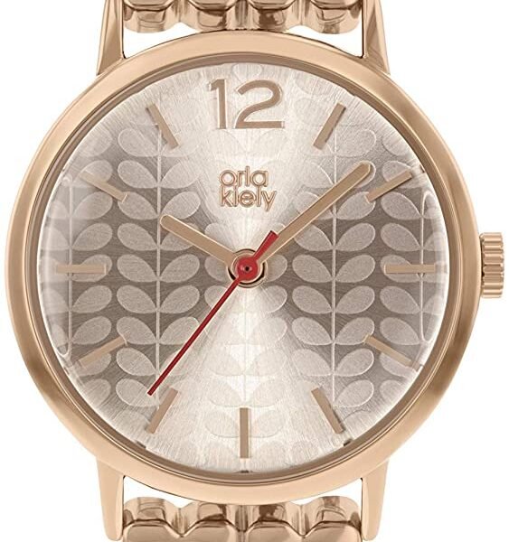 Orla Kiely Womens Analogue Classic Watch with Brass Strap OK4096
