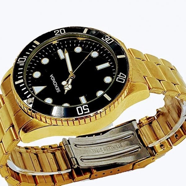 Sekonda Mens Gold Plated Stainless Steel Bracelet Watch 1502