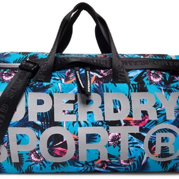 SUPERDRY SPORT KIT BAG LUCY TROPICAL PRINT