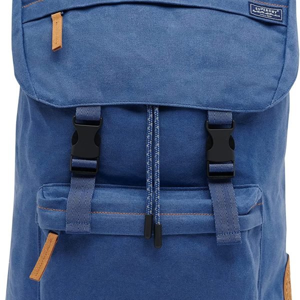Superdry Women's W9110149a Waxed Canvas Topload Backpack Wedgewood