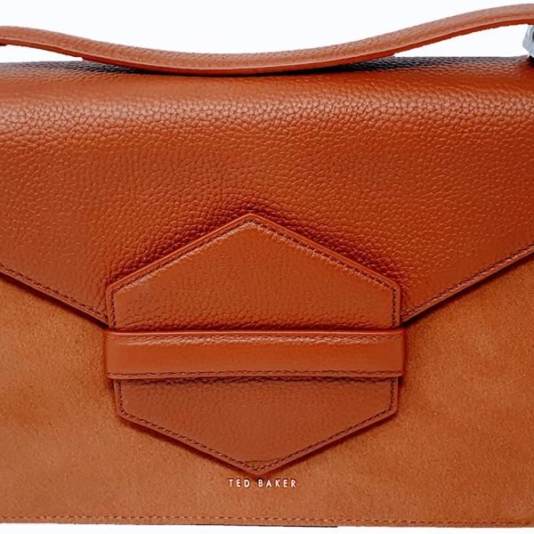 Ted Baker WINONAA Leather and suede shoulder bag