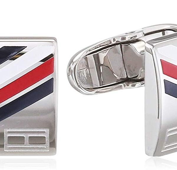 Tommy Hilfiger Men's Stainless Steel Cufflinks - Silver 2790039
