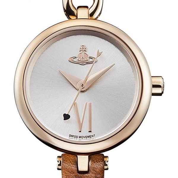 Vivienne Westwood Women Watch with Leather Strap VV200RSBR