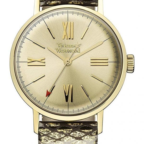 Vivienne Westwood Womens Analogue Classic Quartz Watch with Leather Strap VV170GDMT